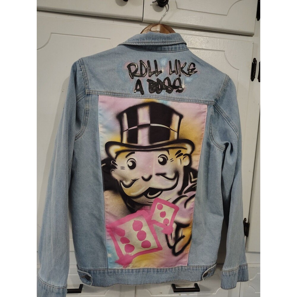 Monopoly Denim Jean Jacket Women's Size XS  Blue Unisex